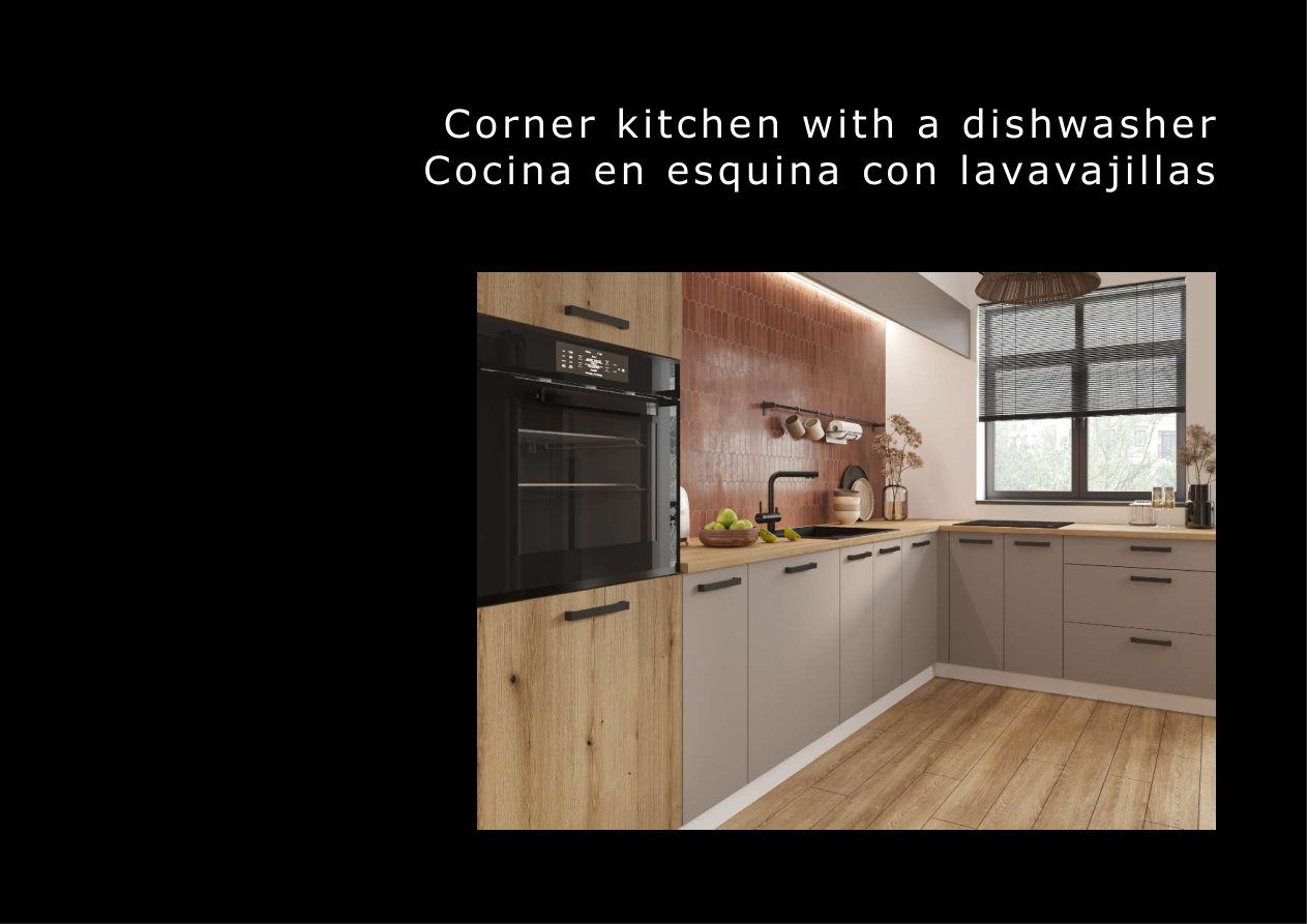 Cocina en esquina con lavavajillas desde 1.500 €