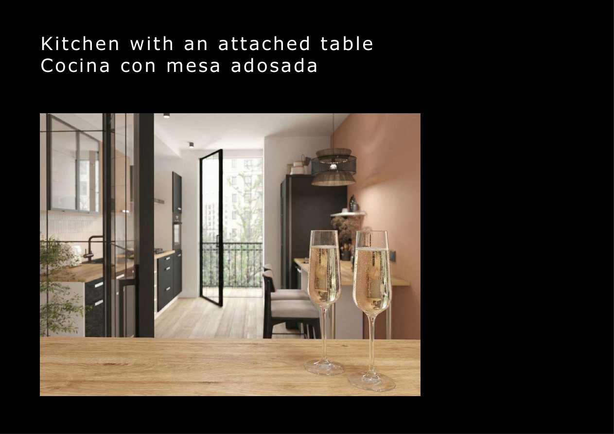 Cocina con mesa adosada desde 1.500 € — foto 2