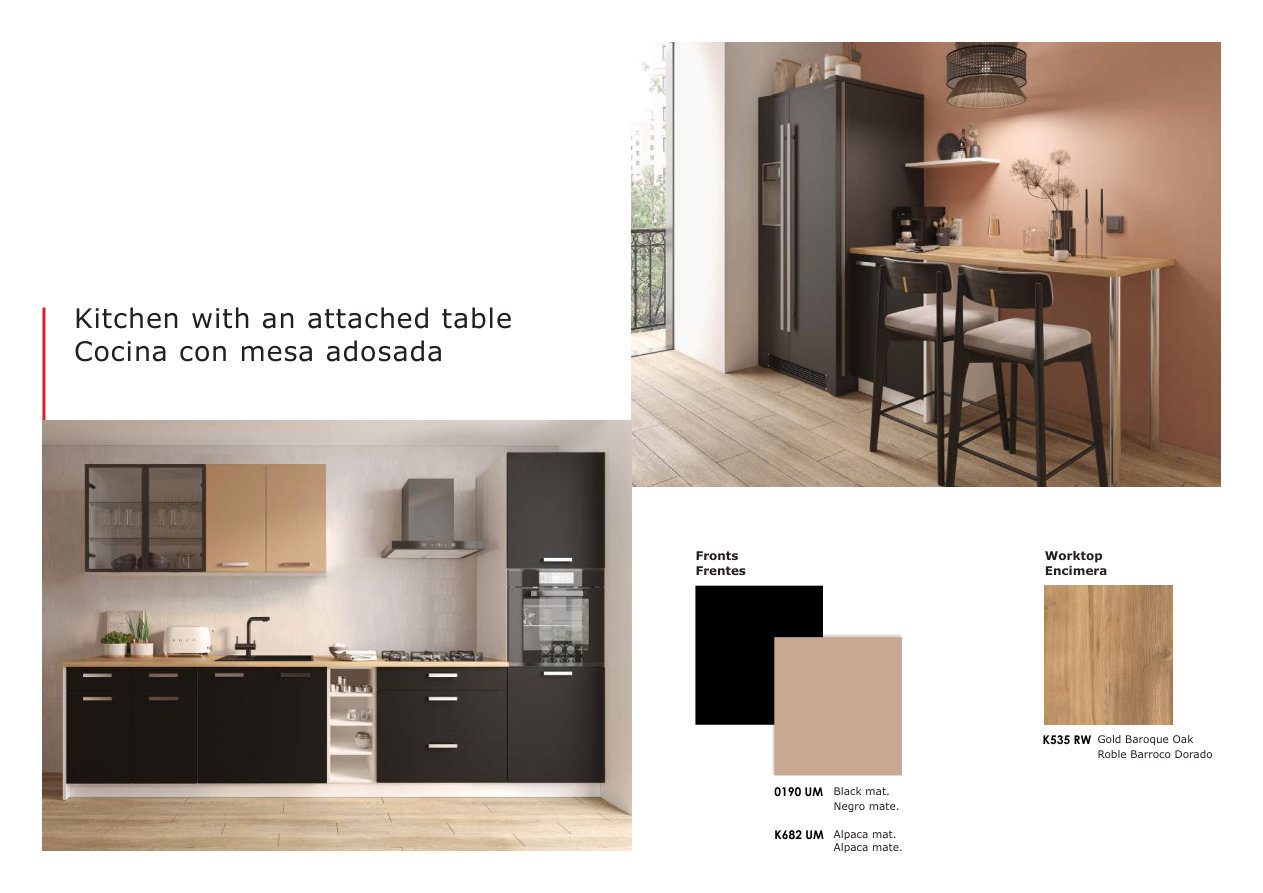 Cocina con mesa adosada desde 1.500 € — foto 3