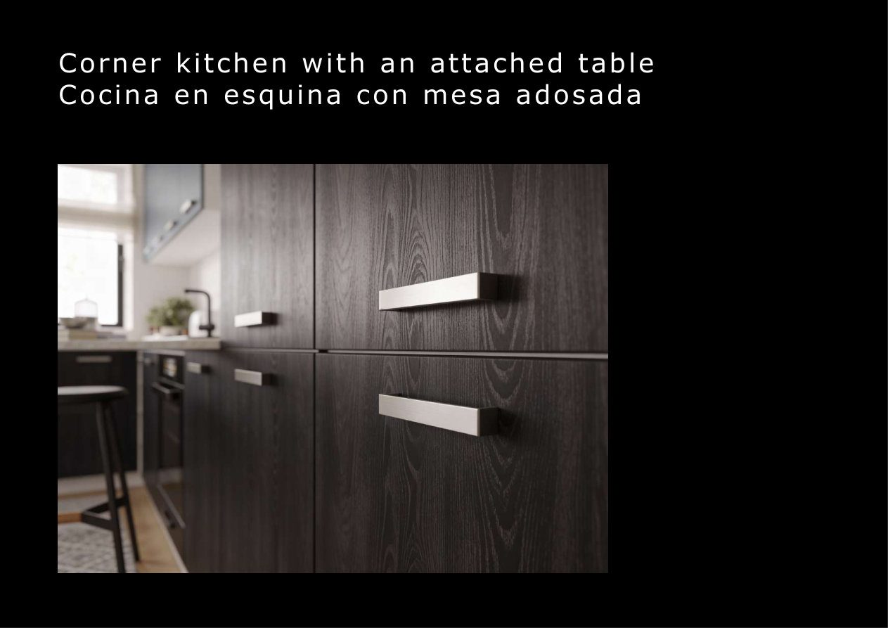 Cocina en esquina con mesa adosada desde 1.500 € — foto 2